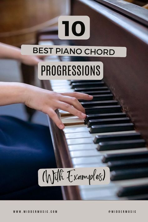 Chord Progressions Piano, Piano Chord Progressions, Piano Chord, Beginner Piano Lessons, Learn Piano Chords, Music Theory Piano, Piano Songs For Beginners, Piano Music Easy, Piano Pedagogy