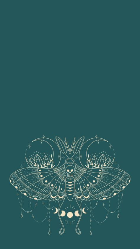 Moth Gothic Wallpaper, Moth Phone Wallpaper, Witchy Background, Templates Journal, Bug Wallpaper, Moth Wallpaper, Mystic Wallpaper, Butterfly Moon, Wallpaper 2023