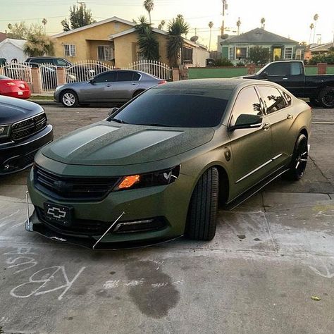 @newageimpalas shared a photo on Instagram: “Wrapped up Premier on 22’s @inglewoodbp #Chevy #Chevrolet #LTZ #Premier #22s #Impala #NewAgeImpalas” • Jan 30, 2021 at 3:24pm UTC Chevy Malibu Custom, Chevy Impala 2017, Custom Impala, 2006 Impala, Prom Cars, Malibu Chevy, Chevy Cruze Custom, Chevy Ss Sedan, Chevy Malibu Ss