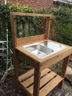 Outside Sink, Fish Cleaning Station, Outdoor Sink, Outdoor Kitchen Sink, Fish Cleaning Table, Small Outdoor Kitchens, Garden Sink, Sink Ideas, Hand Washing Station