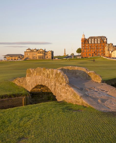 St Andrews Golf Course Scotland, St Andrews Scotland Golf, St Andrews Golf Course, Golf Course Aesthetic, Golf Scotland, Golf Aesthetics, Scotland Golf, Golf Trips, Architecture Pictures