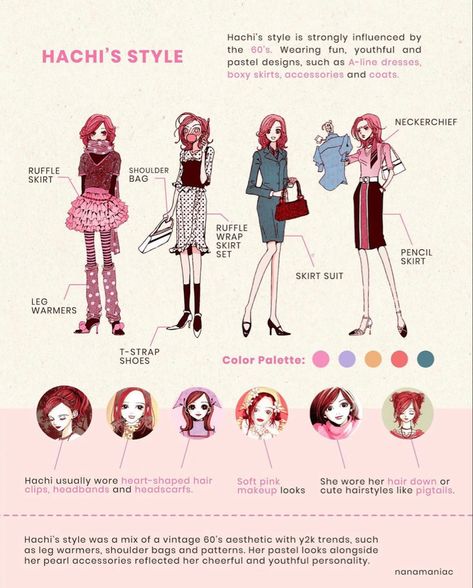 Nana Themed Party, Nana Hachi Inspired Outfits, Hachi Hairstyle, Hachi Nana Outfits, Hachi Inspired Outfits, Nana Hairstyle, Nana Aesthetic, Nana Fashion, Nana Clothes