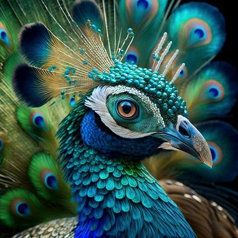 How To Make Canvas, Peacock Images, Peacock Pictures, Christmas Art Projects, Canvas For Beginners, Peacock Painting, Peacock Art, Feather Art, Bird Drawings