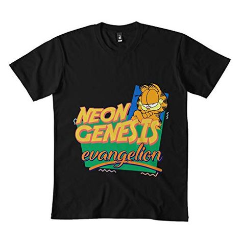 T Shirt Image, Genesis Evangelion, Neon Genesis, Neon Genesis Evangelion, Branded Shirts, Funny Shirts, Branded T Shirts, Black Shirt, Top Styles