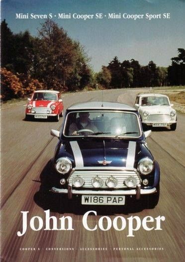 Vintage John Cooper Mini Mini Cooper Sport, Auto Mini, Mini Morris, Older Cars, Mini Cooper Classic, Austin Mini, Mini Coopers, John Cooper, Mini Countryman