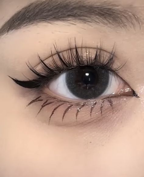 Aesthetic Eye, Eye Makeup Aegyosal, Almond Doe Eyes, Dark Aegyo Makeup, Big Doe Eyes, Prettiest Eyes, Natural Long Lashes Asian, Eye Shape, Douyin Makeup Eyelashes