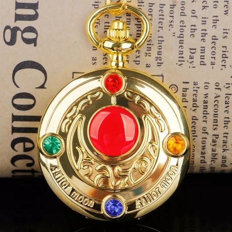 Pocket Watch Necklace, Fob Watch, Movie Themes, Crystal Stars, Necklace Women, Watch Necklace, Anime Movies, Best Gift, Pocket Watch