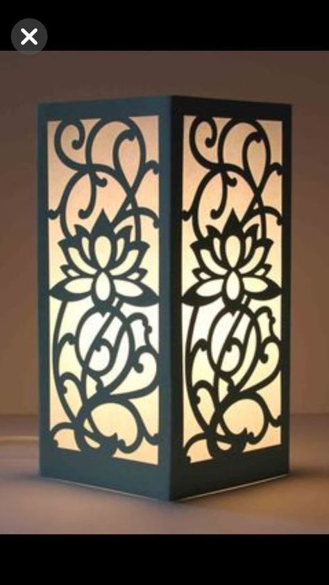 Wesak Lanterns Designs, Lotus Centerpiece, Laser Cut Lamps, Table Top Lamps, Wood Burning Patterns, Lantern Design, Scroll Saw Patterns, Wood Lamps, Paper Cut Art