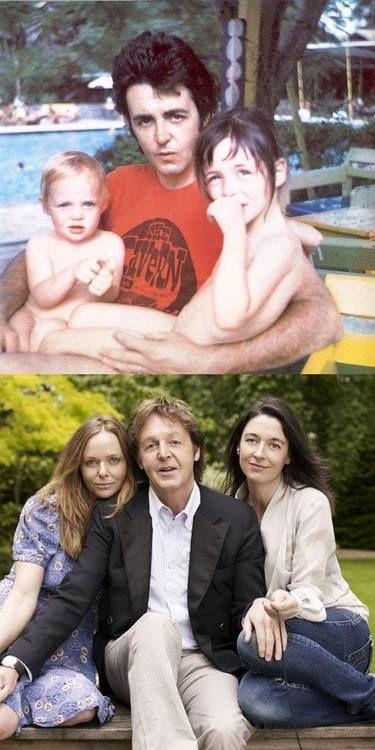 Paul with daughters Stella and Mary Paul Mccartney Daughter, Muzică Rock, Mary Mccartney, Paul And Linda Mccartney, Beatles Love, Beatles Photos, Beatles Pictures, Sir Paul, Linda Mccartney