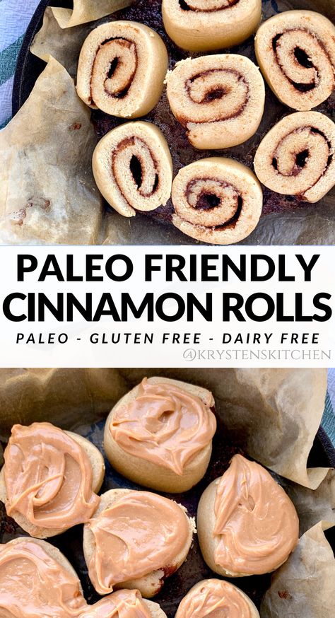 Cinnamon Rolls Yeast, Paleo Cinnamon Rolls, Dairy Free Cinnamon Rolls, Gluten Free Yeast Free, Gluten Free Bagels, Paleo Bread, Paleo Baking, Paleo Sweets, Paleo Treats