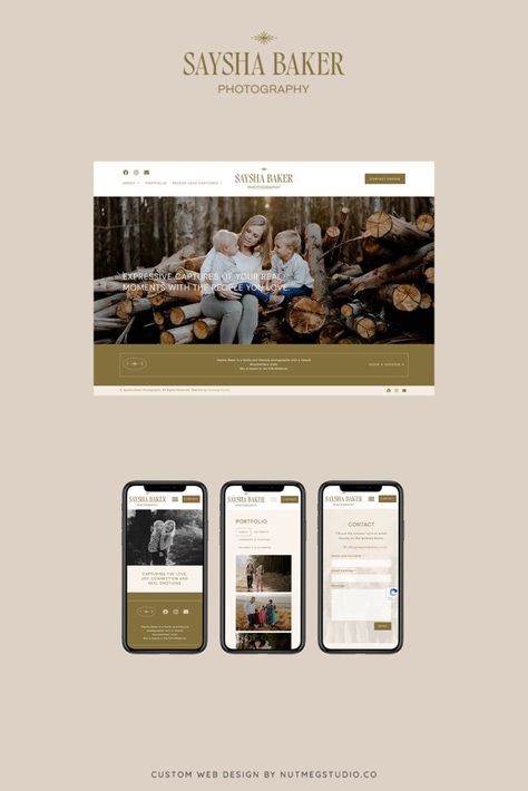 Baker Photography, Custom Web Design, Website Design Layout, Modern Website, Female Photographers, Website Design Inspiration, Design Aesthetic, Web Design Inspiration, Wordpress Website