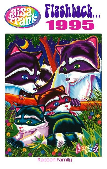 Racoon Lisa Frank Art, Trapper Keeper Binder, 90s Lisa Frank, Raccoon Family, Trapper Keeper, Lisa Frank Stickers, Tudor History, Princesa Disney, 90s Childhood