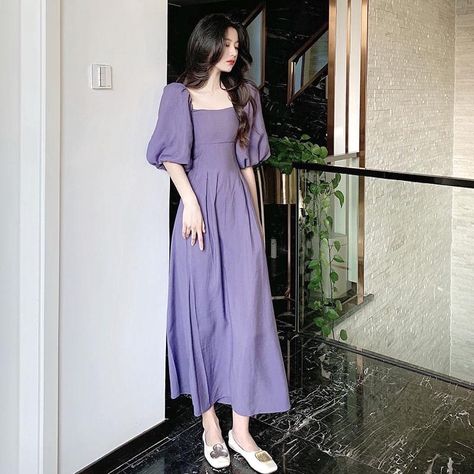 Purple maxi dress outfit