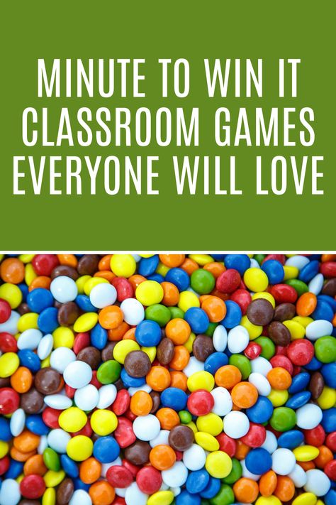 15 Educational Minute to Win it Classroom Games - Peachy Party End Of The Year Minute To Win It Games, School Minute To Win It Games, Back To School Minute To Win It Games, Assembly Games Elementary, Class Party Games End Of Year, Games For Elementary, Minute To Win It Classroom Games, Fun Classroom Games Elementary, Classroom Competition Ideas