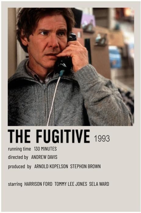 Sela Ward, The Fugitive, Tommy Lee Jones, Film Posters Vintage, Harrison Ford, Film Posters, Movie Poster, Movies And Tv Shows, Vintage Posters