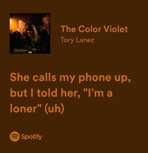 The Color Violet Tory Lanez, Tory Lanez Lyrics, The Colour Violet, The Color Violet, Big Poster, Colour Violet, Aesthetic Spotify, Tory Lanez, Violet Aesthetic