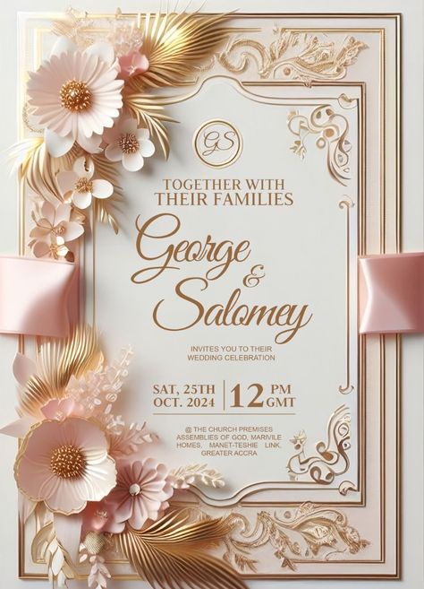 Shadi Card, Wedding Invitation Ideas, Elegant Floral Wedding, Assemblies Of God, Floral Wedding Invitation, Invitation Ideas, Floral Wedding Invitations, Elegant Floral, Brochure Design