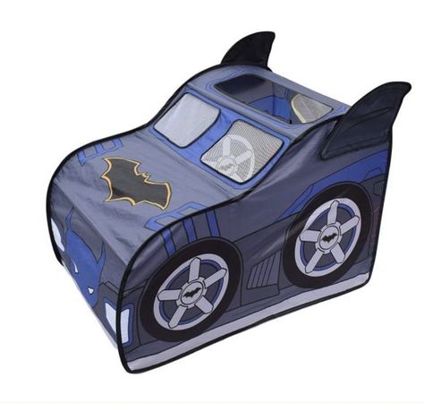 A cool Batman play tent for kids! Perfect for making a den. A great superhero gift for pre-schoolers. The Batmobile, Indoor Playhouse, Batman Batmobile, Batman Toys, Batman Kids, Kids Pop, Kids Play Tent, Car Tent, Kids Tents