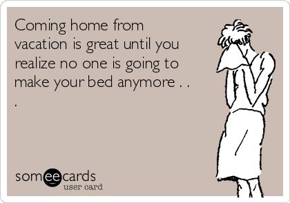 Home from vacation - Coming Back To Work After Vacation Humor, Coming Back From Vacation Humor, Back To Work After Vacation, Vacation Quotes Funny, Travel Sayings, Vacation Meme, Vacation Humor, Vacation Quotes, Believe Quotes