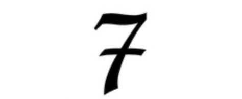 777 Font, Number Angel, 777 Tattoo, Roman Tattoo, The Number 7, 7 Number, Web Tattoo, Tattoo Font, Black Work