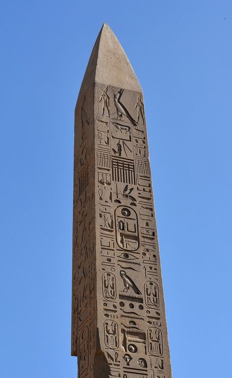 ‘Ipet-Sut’ (“Karnak”), the highly sacred Precinct of the God Amon-Ra at 'Uaset’-Thebes: detail of the obelisk of King Thutmosis I located in the “Festival Court” of King Thutmosis II Anunnaki Aliens, Egypt Civilization, Amon Ra, Ancient Egyptian Architecture, Ancient Egypt Pharaohs, Ancient Egyptian Deities, Ancient Egypt Gods, Egyptian Temple, Ancient Egypt History