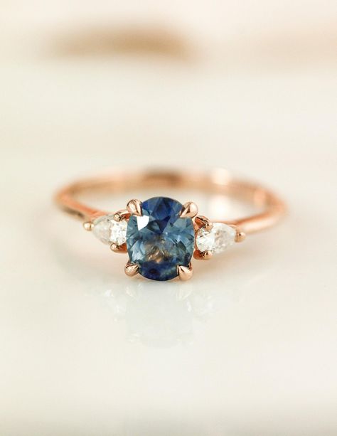 Peacock Sapphire, 3 Stone Engagement Ring, Forever Rings, 3 Stone Ring, Teal Sapphire, 3 Stone Engagement Rings, Ring Sapphire, 3 Stone Rings, Dream Engagement Rings