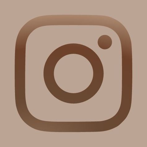 Instagram Logo Brown Aesthetic, Instagram Brown Icon, Colour Widgets, Instagram Icons Aesthetic, Procreate Ideas, Brown Quotes, Insta Dp, Facebook Icons, Logo Instagram