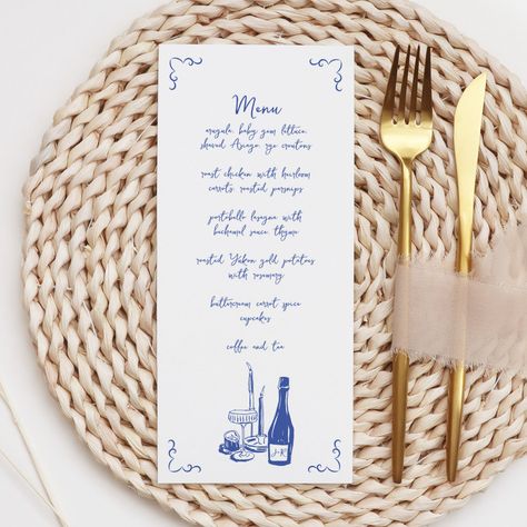 Sweet Whimsical Handwritten Illustrated Wedding Menu Menu Handwritten, Recipe Graphic, Wedding Menu Design, Wedding Advertisement, Wedding Menus Design, Wedding Table Menus, Bar Menu Wedding, Wedding Menu Template, Inspiration Photos