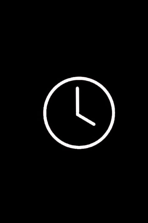 Black Clock App Icon, Dark Apps, Apple Clock, Iphone Clock, Clock App Icon, Clock Logo, All Apps Icon, Icona Ios, App Ikon