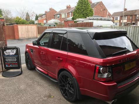 Black Range Rover With Red Interior, Range Rover With Red Interior, Red Range Rover Sport, Range Rover Evoque Red, Red Range Rover, 2006 Range Rover Sport, Range Rover Orange Color, 2006 Range Rover, 2011 Range Rover Sport