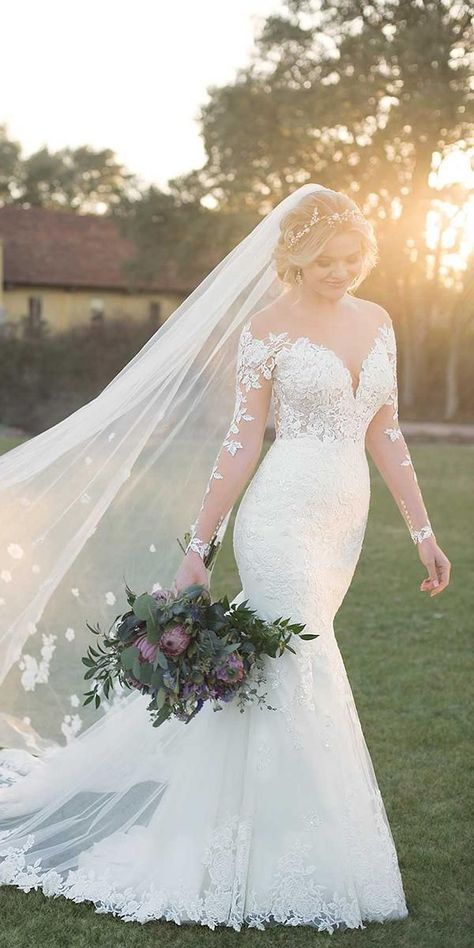 Wedding Dresses For Fall, Dresses For Fall, Outdoor Wedding Dress, Wedding Dress Guide, Essense Of Australia, Australia Wedding, Lace Mermaid, Bohemian Wedding Dresses, Princess Wedding Dresses