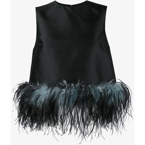 Prada Sleeveless Feather Trimmed Top ($1,308) ❤ liked on Polyvore featuring tops, crop tank, sleeveless crop top, crop top, prada top and sleeveless tank Feather Trim Top, Fancy Crop Top, Feather Tank Top, Dressy Crop Top, Feather Crop Top, Feather Top, Polka Dot Crop Top, Prada Top, Feather Tops