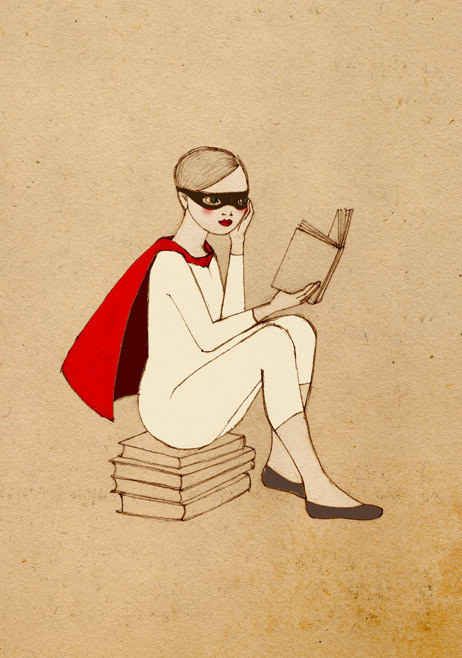 “Superhero Reader Girl” print by Irena Sophia Reader Girl, Female Superhero, Reading Art, Woman Reading, Girl Reading, Girls Prints, I Love Books, Original Drawing, Love Book