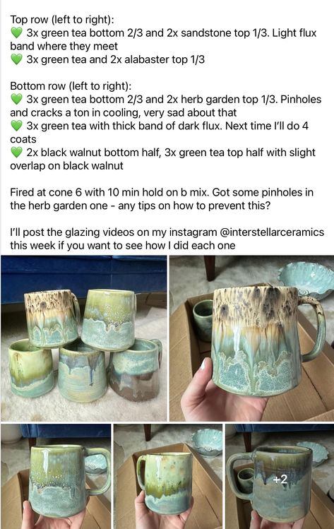 Mayco Speckled Toad Glaze, Aurora Green Glaze Combinations, Mayco Glaze, Glaze Layering, Pot Heads, Glazing Ideas, Clay Arts, Glaze Combinations, Glaze Combos