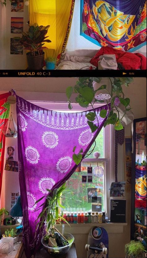 Spiritual Bedroom, Whimsical Bedroom, Hippie Bedroom, Hippy Room, Hippie Homes, Dream Apartment Decor, Room Redesign, Indie Room Decor, Indie Room