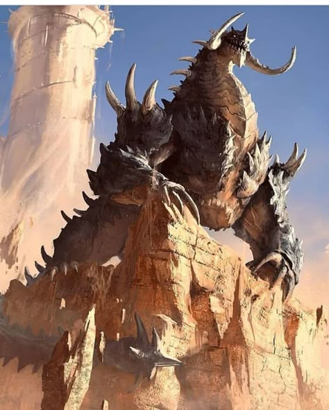 Dragons Fantasy Art, Stone Dragon, Dark Sun, Illustration Fantasy, Legendary Dragons, Creature Artwork, Fantasy Beasts, 다크 판타지, Fantasy Creatures Art