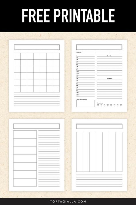 Organiser Ideas Planners, Planner Reference Pages, Weekly Calendar Printable Free Planner Pages, A4 Planner Printables Free, Blank Planner Template, Pdf Templates Free, Powersheets Printable Free, Gtd System Printables Free, Functional Planner Layout