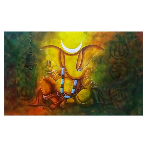 Ganapati Painting, Canvas Art Painting Abstract, Goddess Parvati, Divine Art, Boho Art Drawings, Indian Art Gallery, 3d Art Drawing, Mandala Art Therapy, Lord Ganesha Paintings