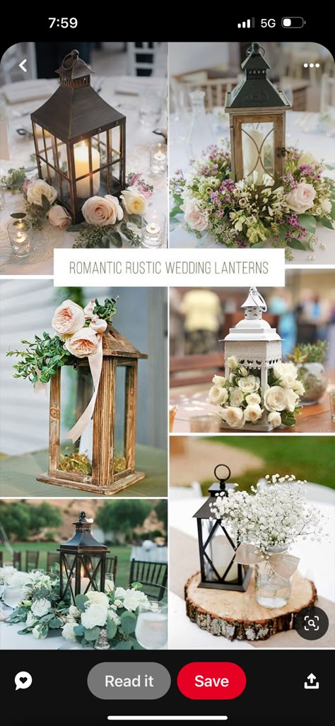 Romantic Rustic Wedding, Rustic Wedding Ceremony, Lantern Centerpieces, Rustic Wedding Decorations, Tafel Decor, Bridal Decorations, Wedding Lanterns, Rustic Wedding Centerpieces, Outdoor Wedding Decorations