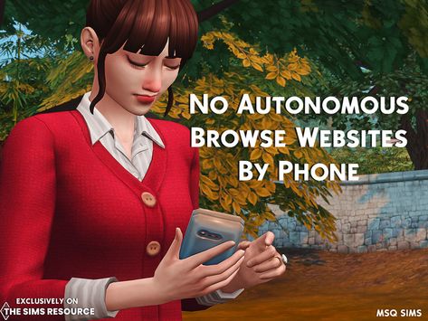 Sims 4 No Phone Mod, Sims 4 No Autonomous, Sims 4 Phone Mod, Sims Overrides, Sims 4 Overrides, Ts4 Mods, Sims Medieval, Sims 4 Traits, Sims 4 Anime