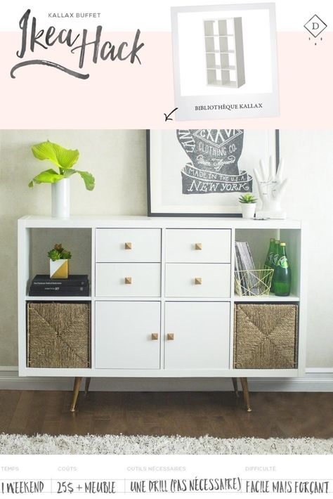 31+ Genius IKEA Kallax Hacks To Organize Your Entire Home Kallax Ikea Hack, Ikea Closet Hack, Amazing Ikea Hacks, Ikea Kallax Shelf, Kallax Hack, Ikea Kallax Hack, Easy Ikea Hack, Diy Tv Stand, Ikea Hack Ideas