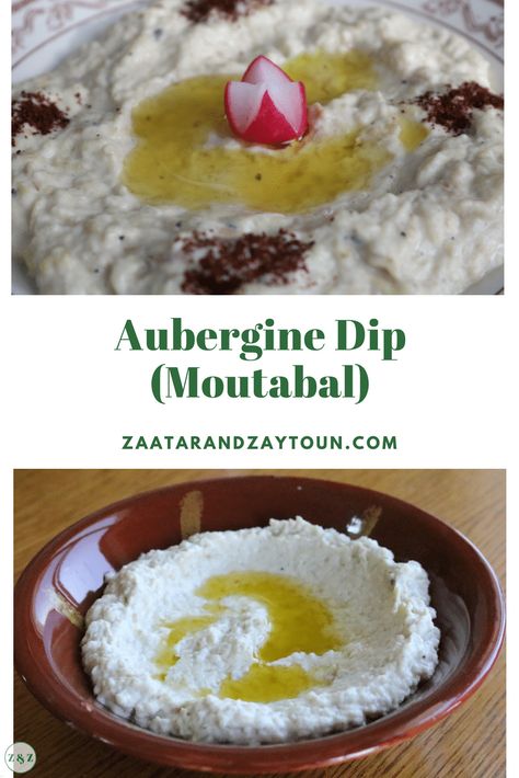 Moutabal Recipe, Mezze Recipes, Lebanese Mezze, Recipe Lebanese, Jordanian Food, Aubergine Dip, Yummiest Food, Aubergine Recipe, Eggplant Dip