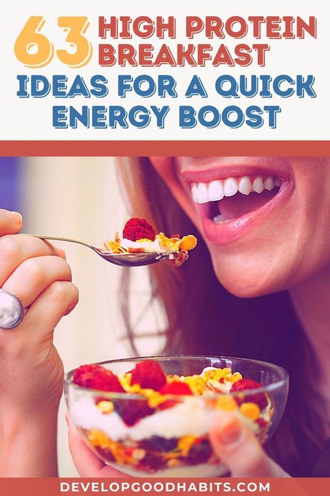 63 High Protein Breakfast ideas for a Quick Energy Boost | Healthy eating ideas for a breakfast that will give you energy for the day High Protein Breakfast Ideas, Protein Breakfast Ideas, Honey Health Benefits, Health Benefits Of Cherries, Health Benefits Of Almonds, High Energy Foods, Health Benefits Of Ginger, Healthy Plan, Quick Energy