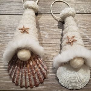 Sea Shell Angels Diy, Resin For Beginners, Handmade Witch Hat, Shells Decor, Diy Resin Coasters, Seashell Ideas, Red Ball Ornaments, Make A Garland, Seashell Art Diy