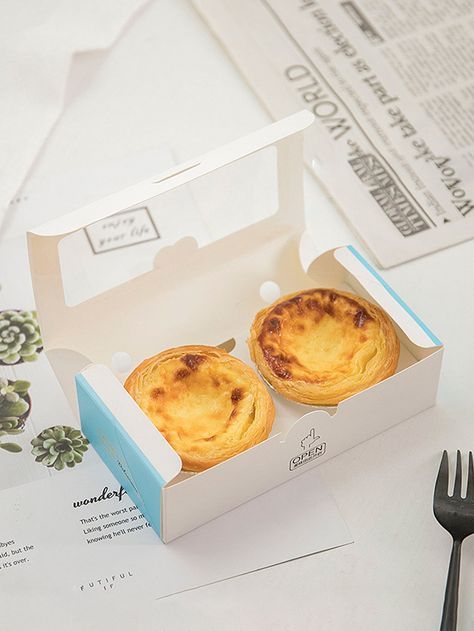 Tart Box Packaging, Pastry Box Packaging Design, Egg Tart Packaging, Tart Packaging, Baking Studio, Packaging Structure, Pastry Packaging, Cake Boxes Packaging, Bakery Packaging Design