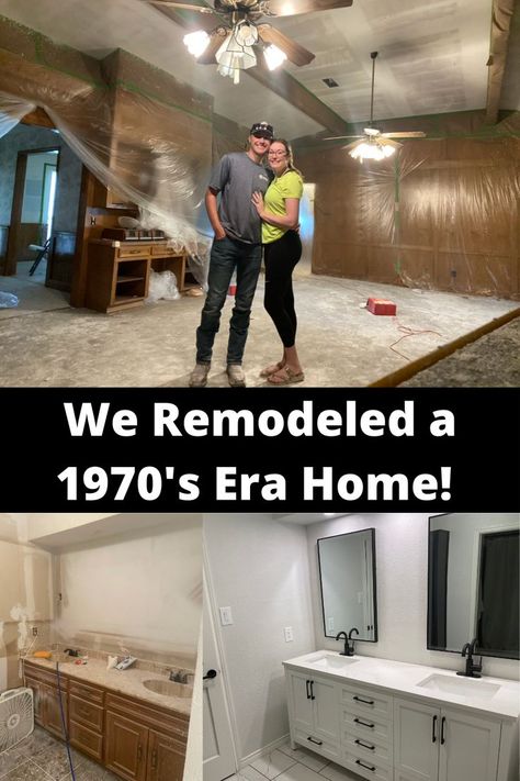 Cost Of Renovating A House, Before And After Interior Renovation, Renovating A Small Old House, Remodeled 70's Home, Remodel 1960s Home, 1974 House Remodel, Old House To Modern Renovation, Diy Before And After Home, Redoing An Old House