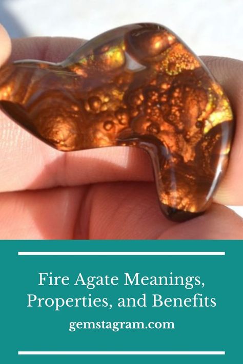 Fire Agate Crystal Meaning, Fire Agate Meaning, Stone Magic, Agate Meaning, Chalcedony Crystal, Crystal Properties, Color Meanings, Crystal Magic, Fire Agate