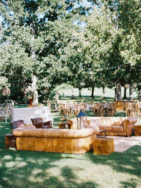 Who knew Arkansas had such a sprawling Italian community? Caroline and Blake wed in a classic Cathedral with an outdoor reception for 500 wedding guests to follow! With a plethora of lounges featuring upholstered furniture, a whole bunch of lush centerpiece ideas, a striped gelato cart and an entertaining live band beneath the stars, this is one wedding you will not soon forget! Head to #ruffledblog to see all the special details incorporated for the huge guest list! Couches For Wedding Reception, 500 Guest Wedding Reception, Casual Seating Wedding, Live Band Wedding Reception, Casual Wedding Seating, Large Backyard Wedding, Outdoor Wedding Lounge, Live Band Wedding, Outdoor Wedding Seating