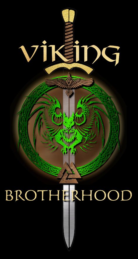 Viking Brotherhood Collection. #redbubble #viking #vikings #vikingwarrior #vikingstyle #vikingsymbols #brotherhood #vikingart #vikingartwork #norse #norsemen #norsemythology #vikingsfan #dragon #dragons #art #artwork #fashion #mensfashion #mens #men Vikings Wallpaper, Viking Symbols And Meanings, Halls Of Valhalla, Viking Warrior Tattoos, Norse Mythology Tattoo, Viking Wallpaper, Viking Images, Arte Viking, Viking Character