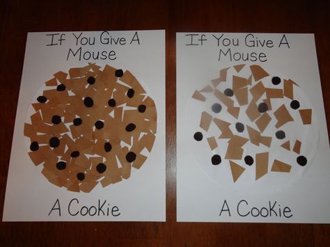 if you give a mouse a cookie craft ideas - Google Search Mouse A Cookie Activities, Cookie Activities, Laura Numeroff, Mouse A Cookie, Cookie Craft, Cookies Theme, Preschool Literacy, Preschool Books, Preschool Fun